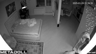 Drunk Russian couple fucks in their bedroom