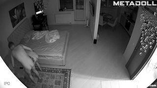 Drunk Russian couple fucks in their bedroom