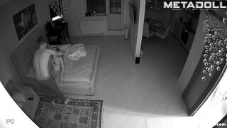 Drunk Russian couple fucks in their bedroom