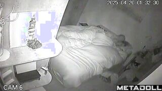 Married couple having sex in the bedroom voyeur cam