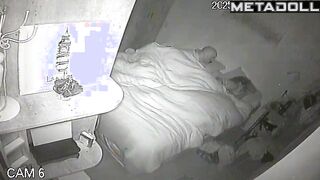 Married couple having sex in the bedroom voyeur cam