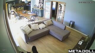 Naughty naked Romanian blonde fancy girl gets dressed before masturbating