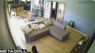 Naughty naked Romanian blonde fancy girl gets dressed before masturbating