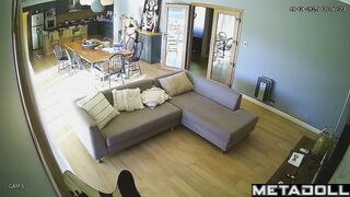 Naughty naked Romanian blonde fancy girl gets dressed before masturbating