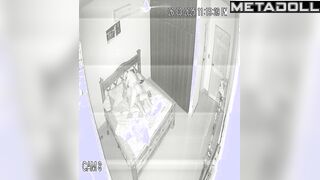 Skinny Scottish brunette mature mom gets brutally fucked in doggy style hidden IP cam
