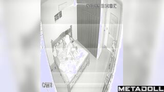 Skinny Scottish brunette mature mom gets brutally fucked in doggy style hidden IP cam