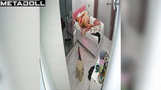 Naughty naked Spanish brunette student girl gets fucked in her sleep live