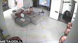 Horny Swedish brunette wife changes her clothes after work