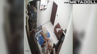 Real married couple fuck in a hotel on vacation hidden IP cam