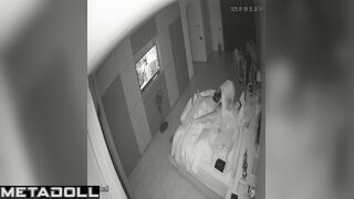 Naked German brunette woman rides her husband