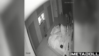 Naked German brunette woman rides her husband