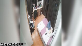 Old Irish brunette babysitter masturbates while thinking about vintage porn