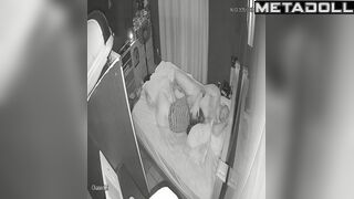 Perverse Russian brunette step-mom rides her boyfriend spy cam record