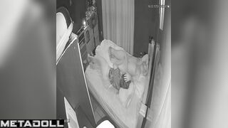 Perverse Russian brunette step-mom rides her boyfriend spy cam record