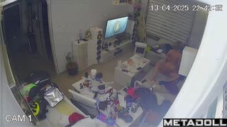 Young lovers fuck before going to sleep real spy cam