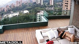 American man has sex with his Latina girlfriend