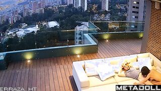 American man has sex with his Latina girlfriend