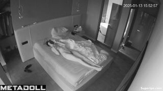 Hot German mom masturbates watching porn