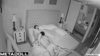 Latina wife receives oral sex while asleep