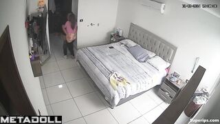 Latina woman gets brutally fucked in her bed