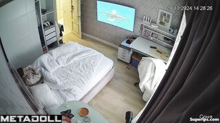 Petite teen girl masturbates in secret
