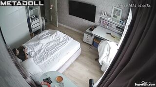 Petite teen girl masturbates in secret