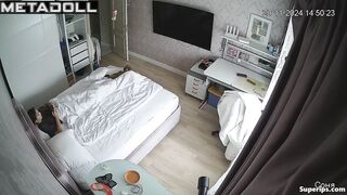 Petite teen girl masturbates in secret