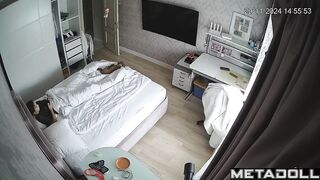 Petite teen girl masturbates in secret