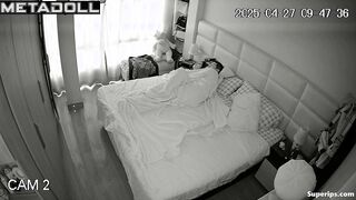 Petite cute Latina wife rides her husband