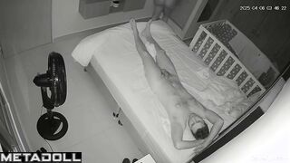 Young Latina mother has sex at night