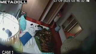 Busty Latina MILF changes clothes
