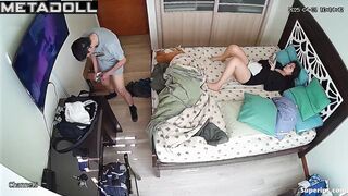 Nerdy man has sex with his Latina wife