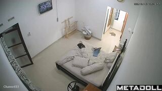 Mature Asian wife changes clothes