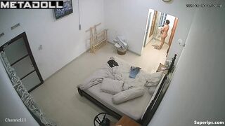 Mature Asian wife changes clothes