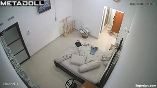 Mature Asian wife changes clothes