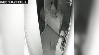She feels good jumping on his cock, bedroom video