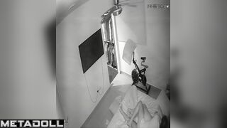 Couple enjoying each other on honeymoon, cool tape