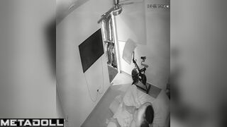 Couple enjoying each other on honeymoon, cool tape