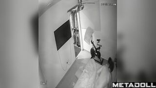 Couple enjoying each other on honeymoon, cool tape