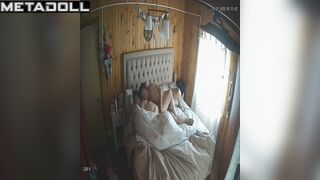 Old fart fingered his wet wife, bedroom hidden scenes