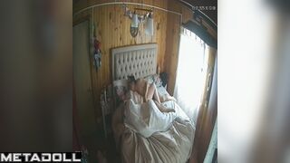 Old fart fingered his wet wife, bedroom hidden scenes