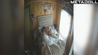 Old fart fingered his wet wife, bedroom hidden scenes