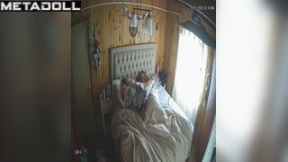 Old fart fingered his wet wife, bedroom hidden scenes