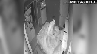 Two adult people fucking in the midnight, hidden cam
