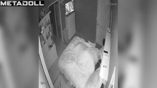 Two adult people fucking in the midnight, hidden cam