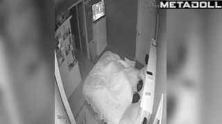 Two adult people fucking in the midnight, hidden cam