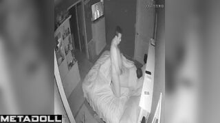 Two adult people fucking in the midnight, hidden cam