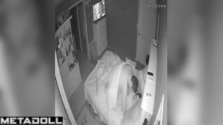 Two adult people fucking in the midnight, hidden cam