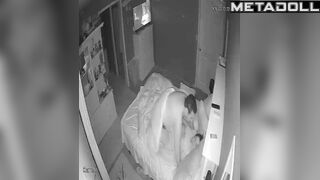 Two adult people fucking in the midnight, hidden cam