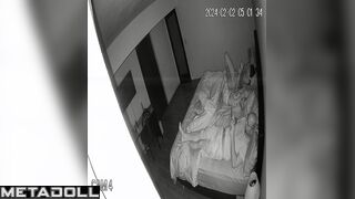 Tired husband didn't want to fuck, so the wife masturbated to porn